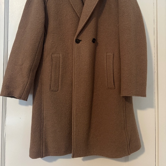 J Crew 100% Wool Camel Coat - Picture 5 of 6